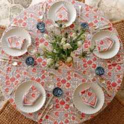 Cactus Flower Ivory Tablecloth