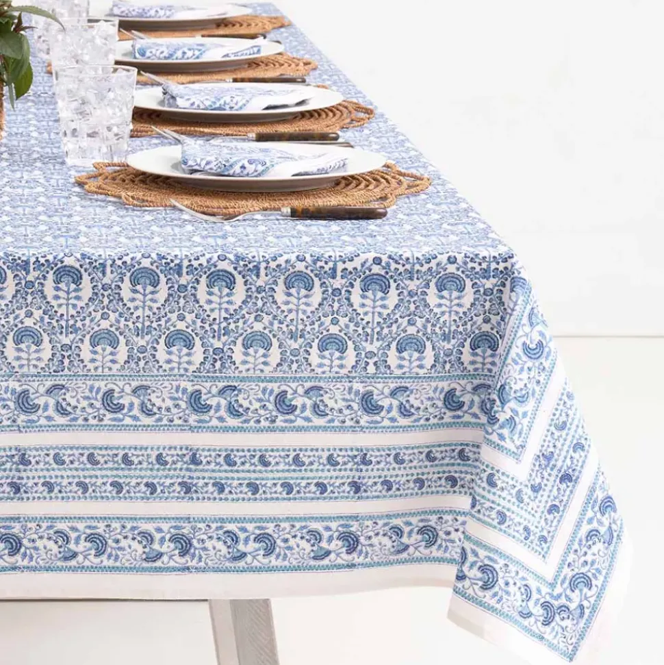 Caroline Blue Tablecloth