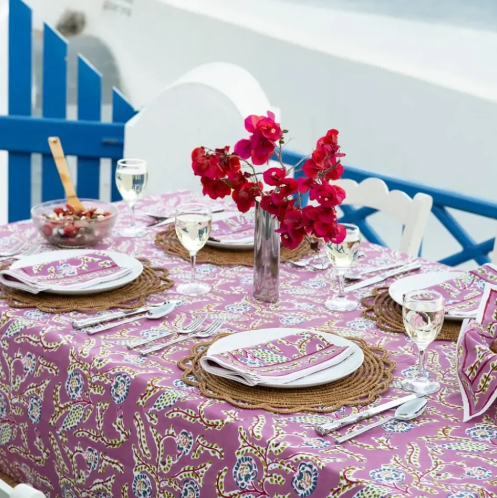 Climbing Dahlia Lilac Tablecloth