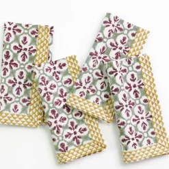 Fleur de Lis Antique Jade Napkin | Set of 4