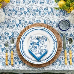 Gardenia Vine Azure Napkin | Set of 4