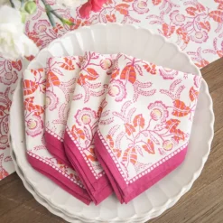 Gardenia Vine Berry Napkin | Set of 4