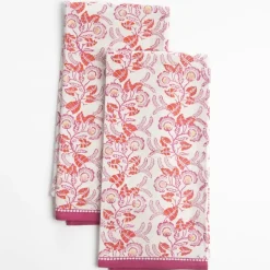 Gardenia Vine Berry Tea Towels