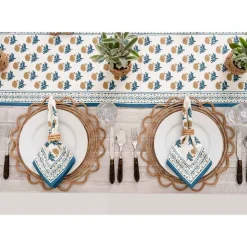 Gaya Teal & Marigold Table Runner