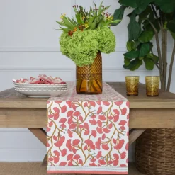 Ginkgo Coral Table Runner