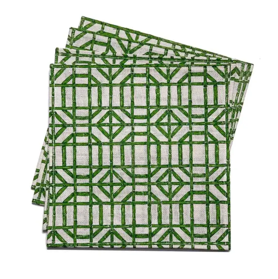 Green bamboo placemat