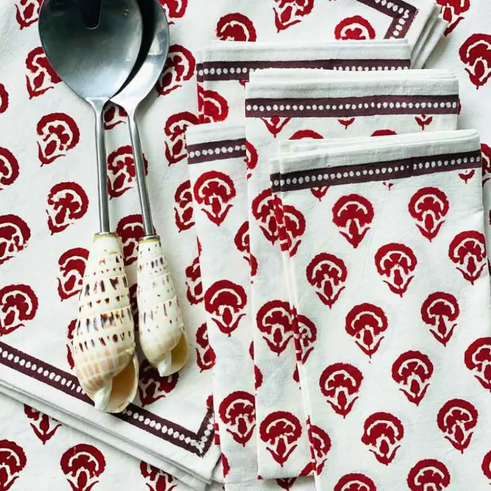 India Hicks Carnations Napkins