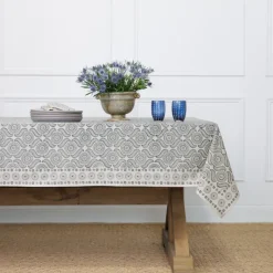 India Hicks Home Medals & Mustaches Tablecloth