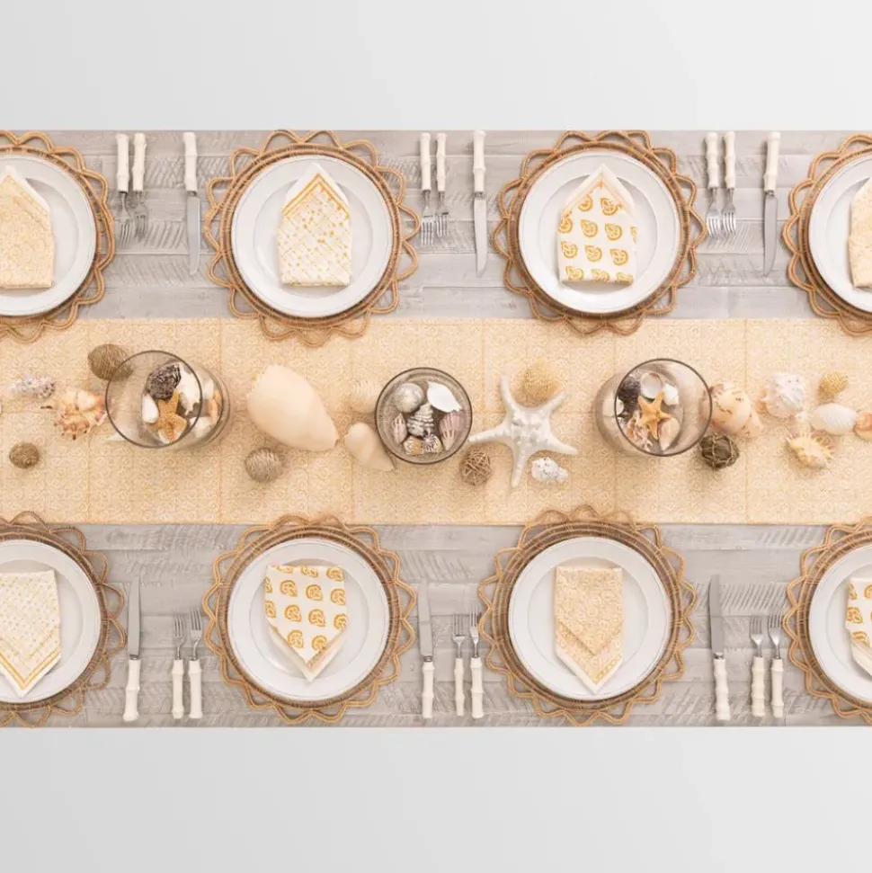India Hicks Home Multi Golden Napkins | Set of 6