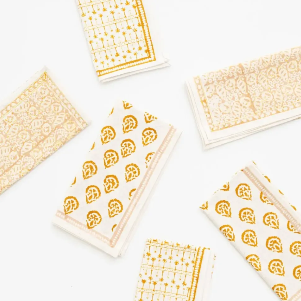 India Hicks Home Multi Golden Napkins | Set of 6