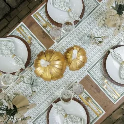 India Hicks Home Palm Avenue Hunter Green Placemat | Set of 4