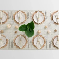 India Hicks Home Palm Avenue Seafoam Tablecloth