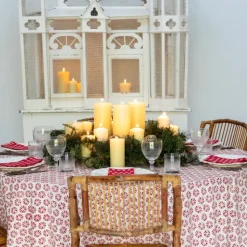 India Hicks Home Sea Biscuit Red Tablecloth