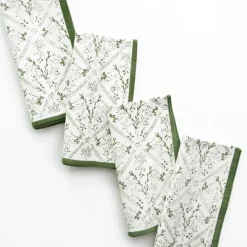 India Hicks Home Sea Ferns & Domino Hunter Green Napkin | Set of 4