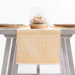 India Hicks Home Seashell Golden Table Runner
