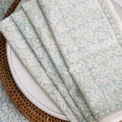 India Hicks Home Seashell Seafoam Napkin | Set of 4
