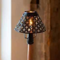 Modern Candlestick and Cutwork Shade | Set of 2