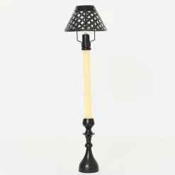 Modern Candlestick and Cutwork Shade | Set of 2