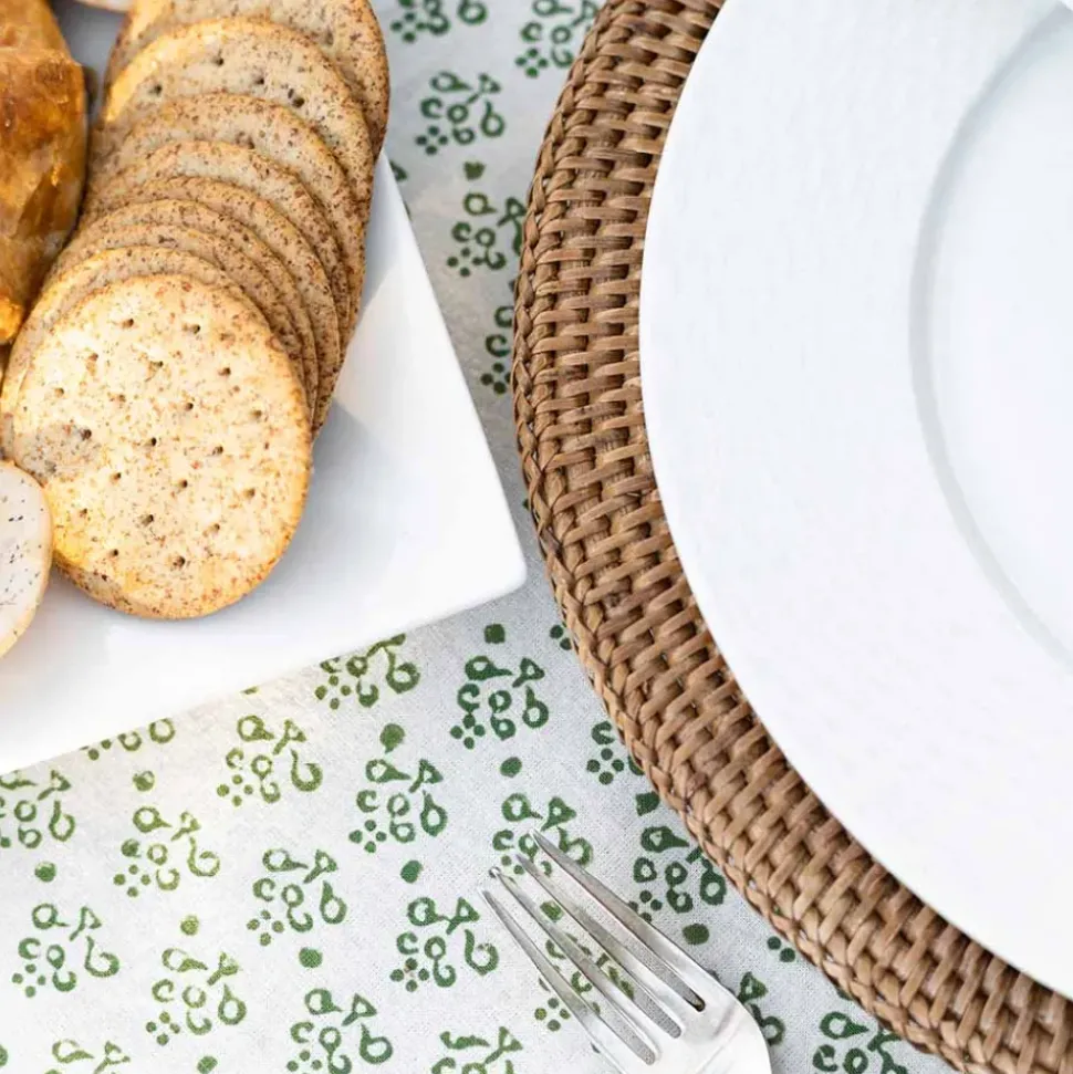 Phlox Green Tablecloth