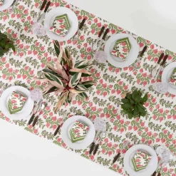 Pom Bells Fern & Poppy Tablecloth
