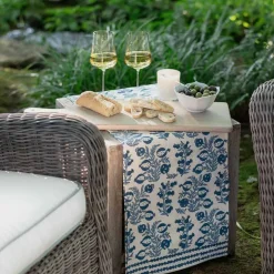 Pom Bells Wedgewood Table Runner