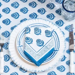 Ruffled Cobalt Blue Dinner Plate | Set of 2