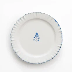 Ruffled Cobalt Blue Salad Plate | Set of 2