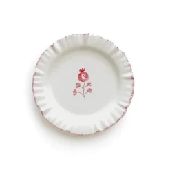 Ruffled Rose Appetizer Plate | Set of 4