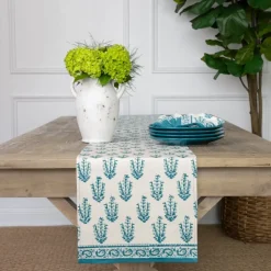 Sagar Aqua Table Runner