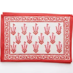 Sagar Red & Pink Placemat | Set of 4