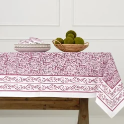 Tapestry Eggplant Tablecloth