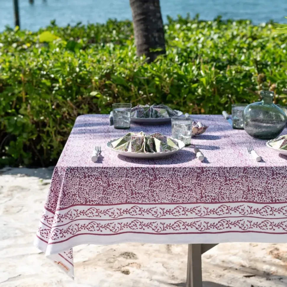 Tapestry Eggplant Tablecloth