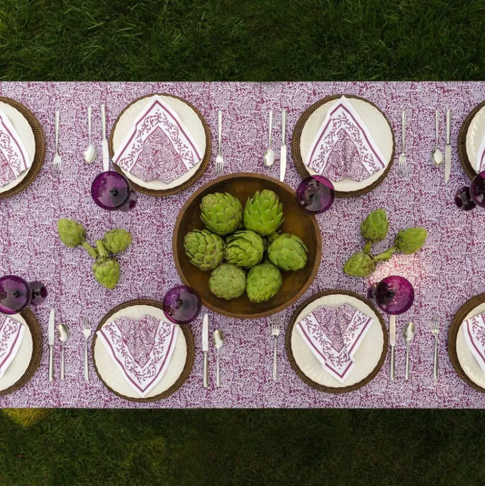 Tapestry Eggplant Tablecloth