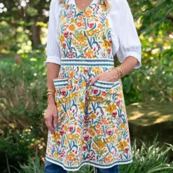 Teal Garden Apron