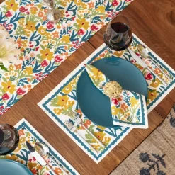 Teal Garden Placemat | Set of 4