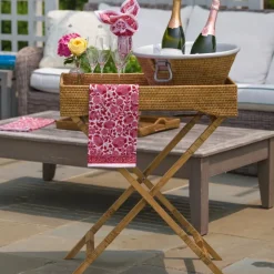 Woven Rattan Butler Tray