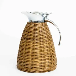 Woven Rattan Thermos